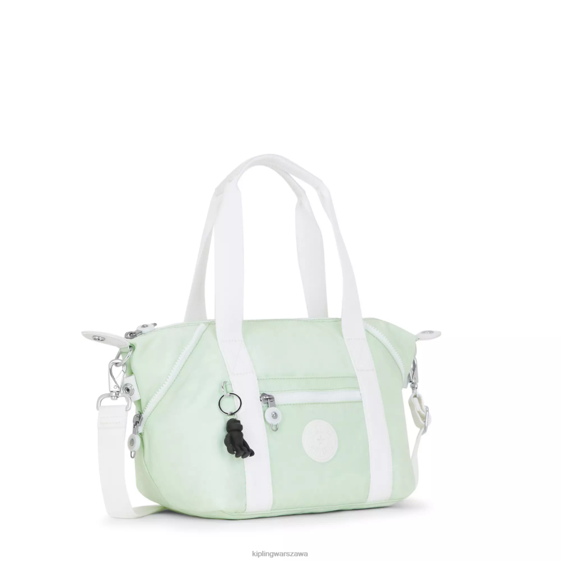Kipling zwiewna zieleń dla obu płci artystyczna mini torba na ramię PXR6L39