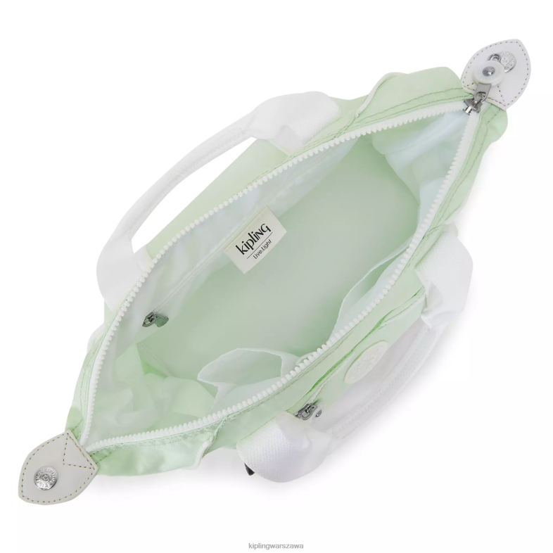 Kipling zwiewna zieleń dla obu płci artystyczna mini torba na ramię PXR6L39