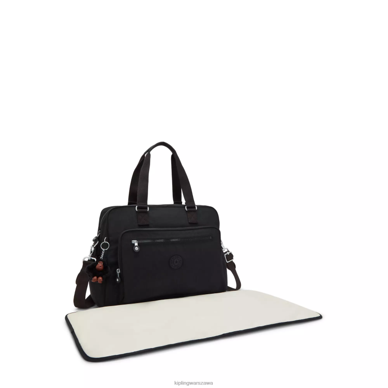 Kipling czarny ton dla obu płci alanna torba na pieluchy PXR6L282