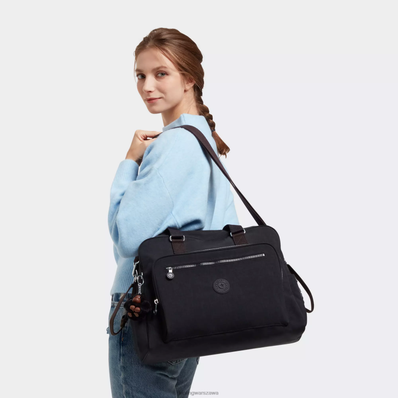 Kipling czarny ton dla obu płci alanna torba na pieluchy PXR6L282